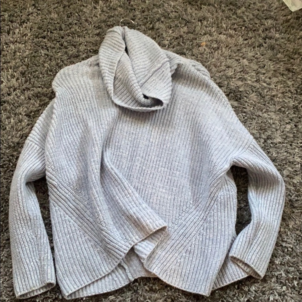 Lou & grey light blue cowl neck sweater